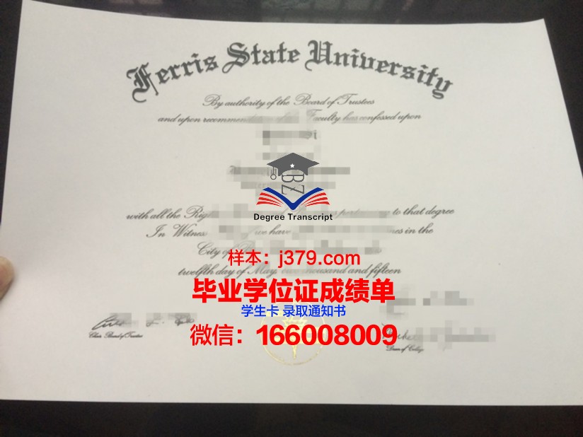 费里斯州立大学肯德尔艺术与设计学院diploma证书(美国费里斯州立大学)