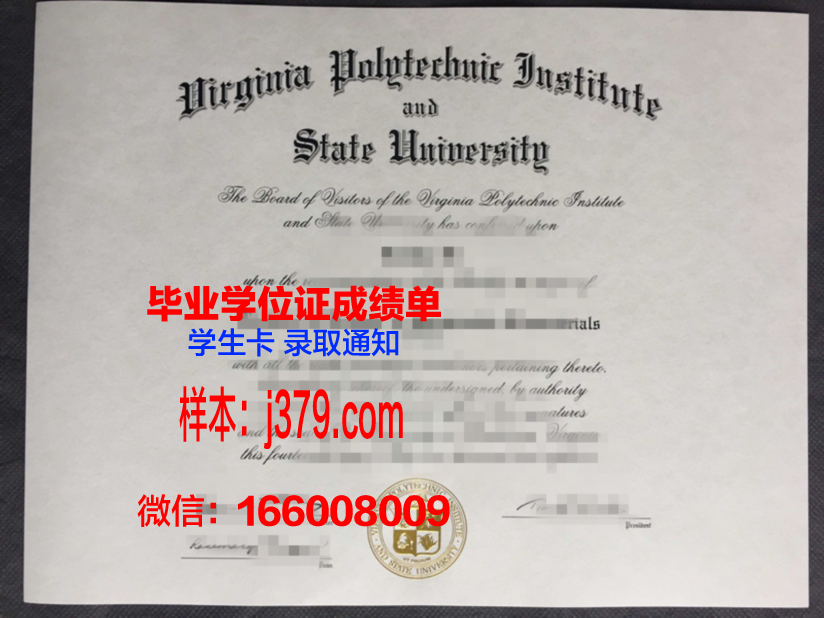 弗吉尼亚理工大学的毕业证啥样(弗吉尼亚理工专业排名)