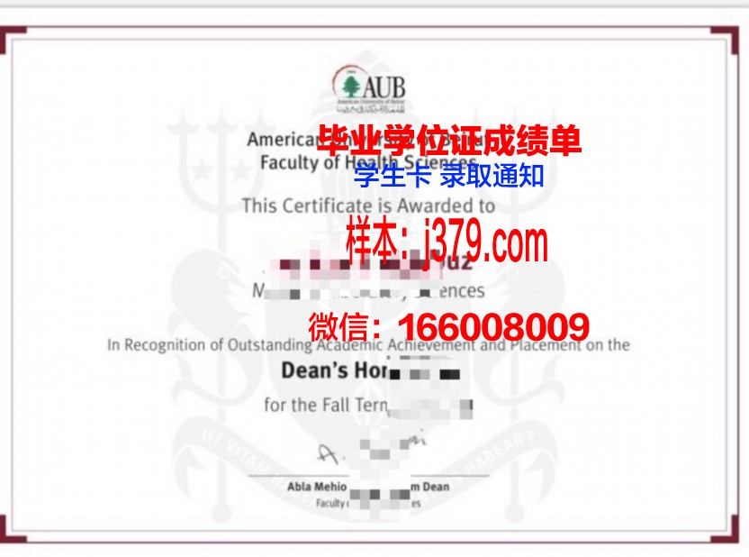 贝鲁特阿拉伯大学毕业证图片(贝鲁特美国大学学费)