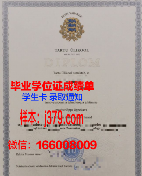 塔尔图大学毕业证定制:传承与创新的艺术结晶