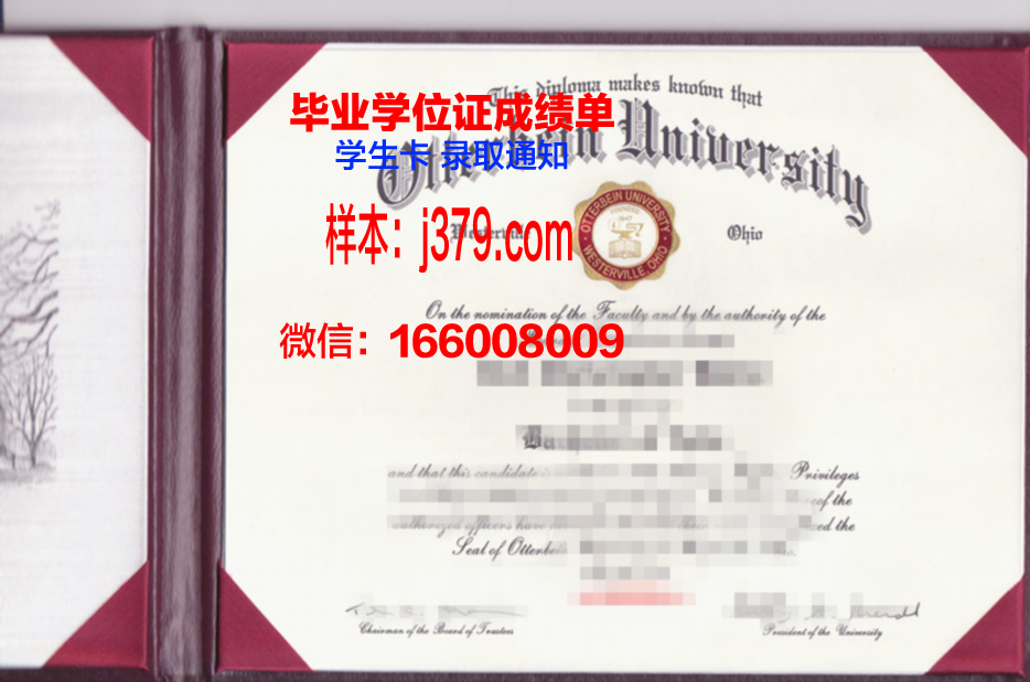 奥特本大学毕业证