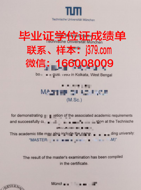 慕尼黑商学院毕业证高清图(慕尼黑大学商科)